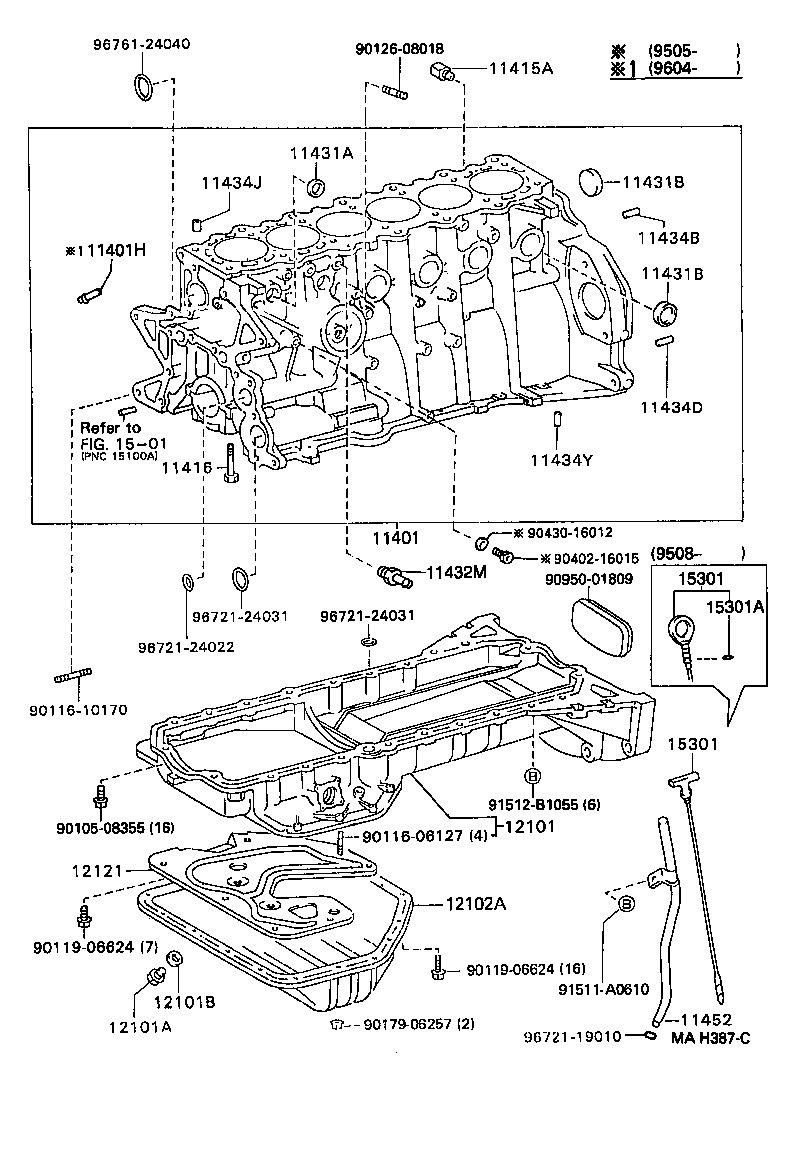 Exploded illustration MAH387C