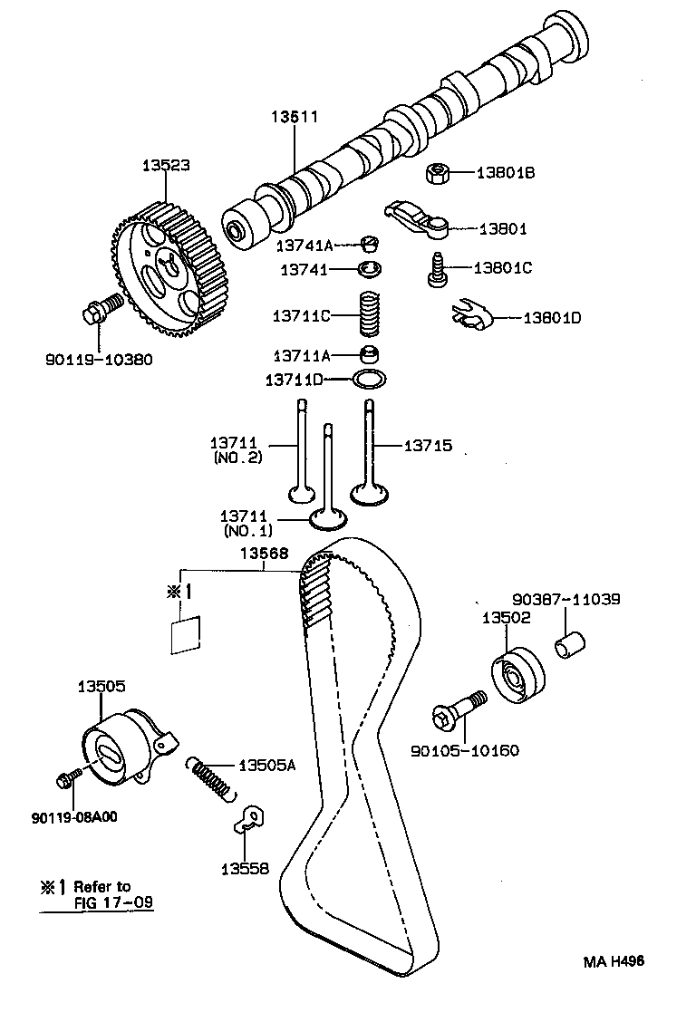 Exploded illustration MAH496