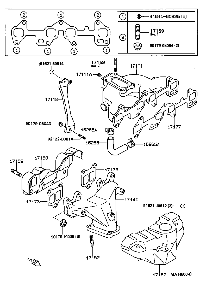 Exploded illustration MAH500B