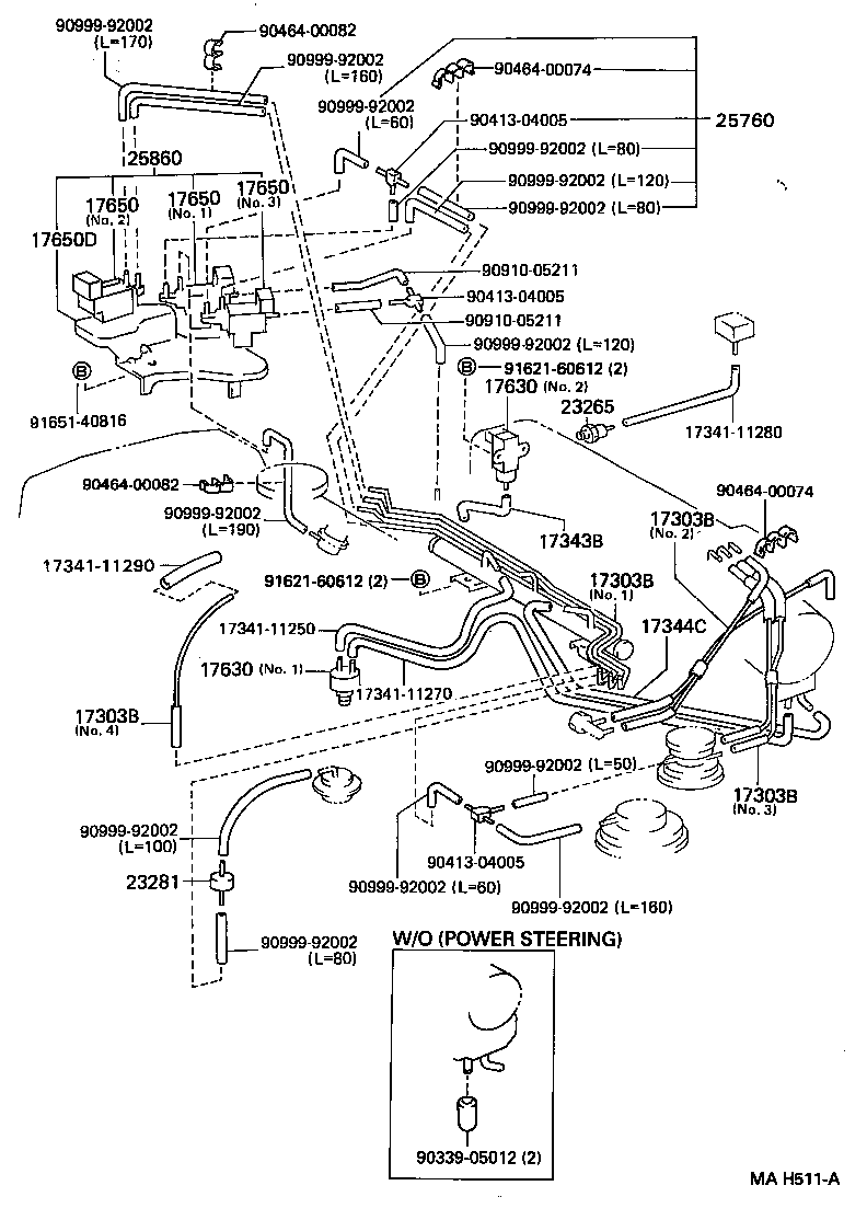 Exploded illustration MAH511A