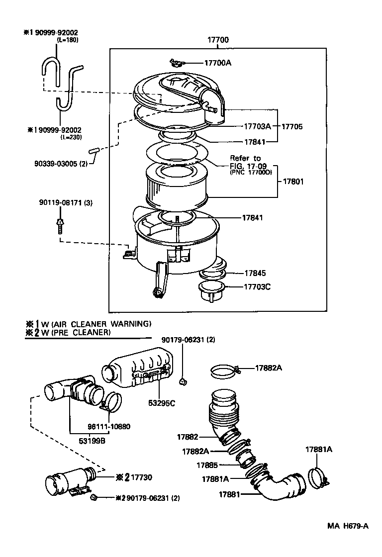 Exploded illustration MAH679A
