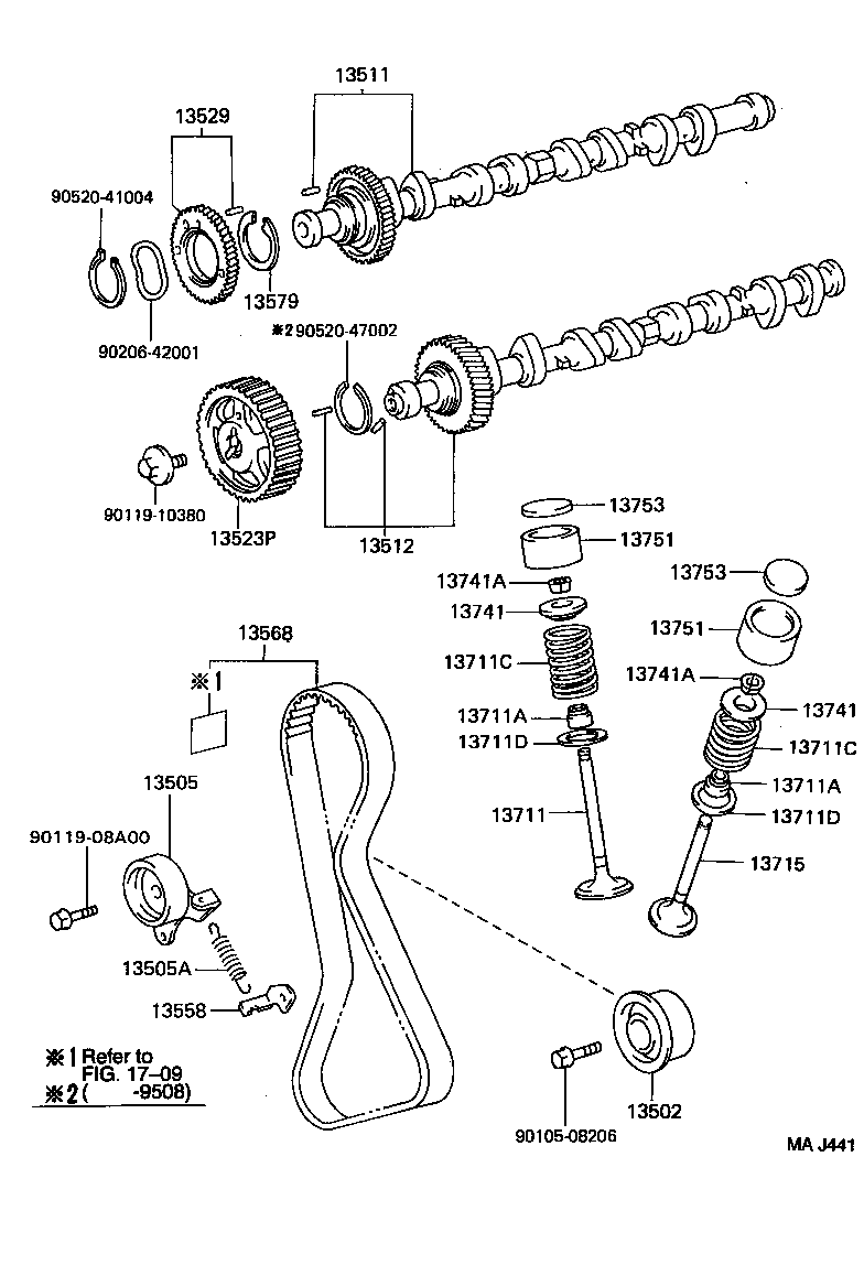 Exploded illustration MAJ441
