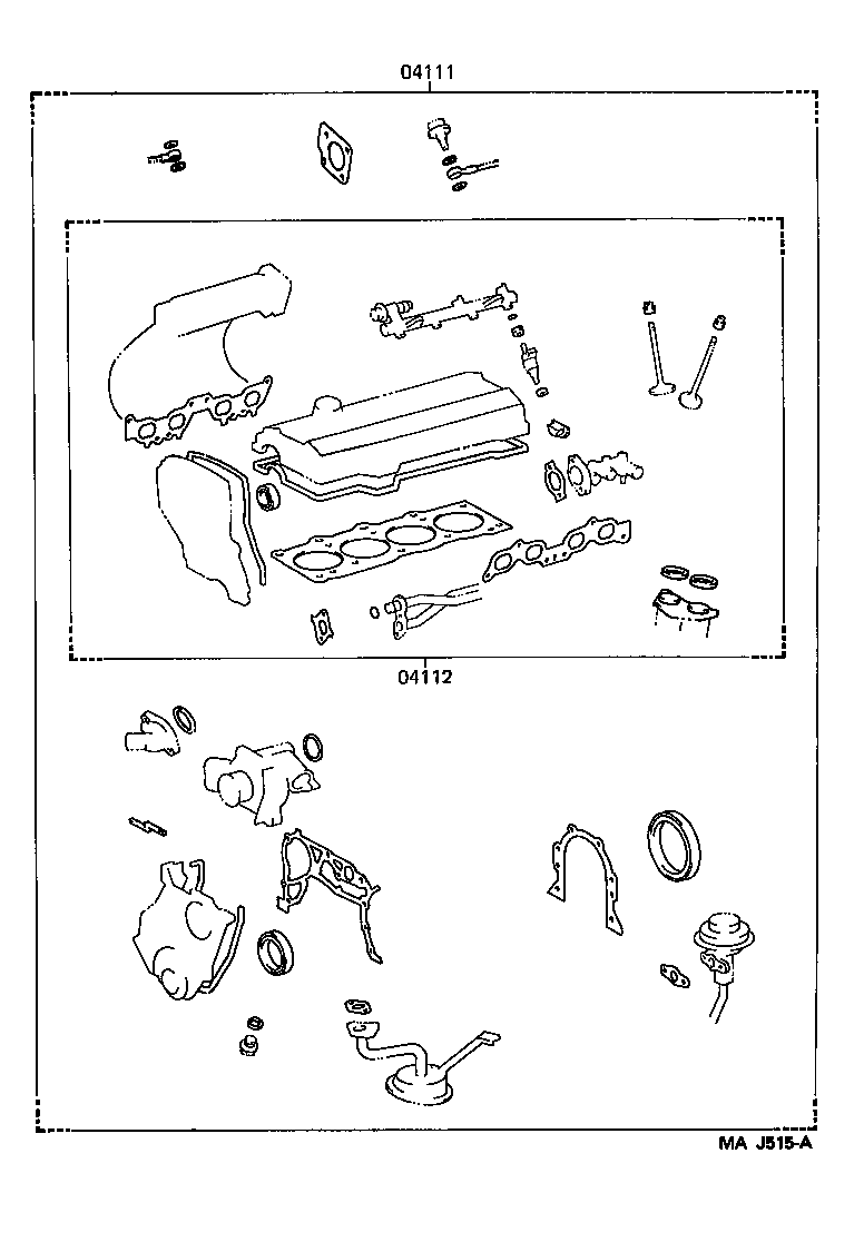 Exploded illustration MAJ515A
