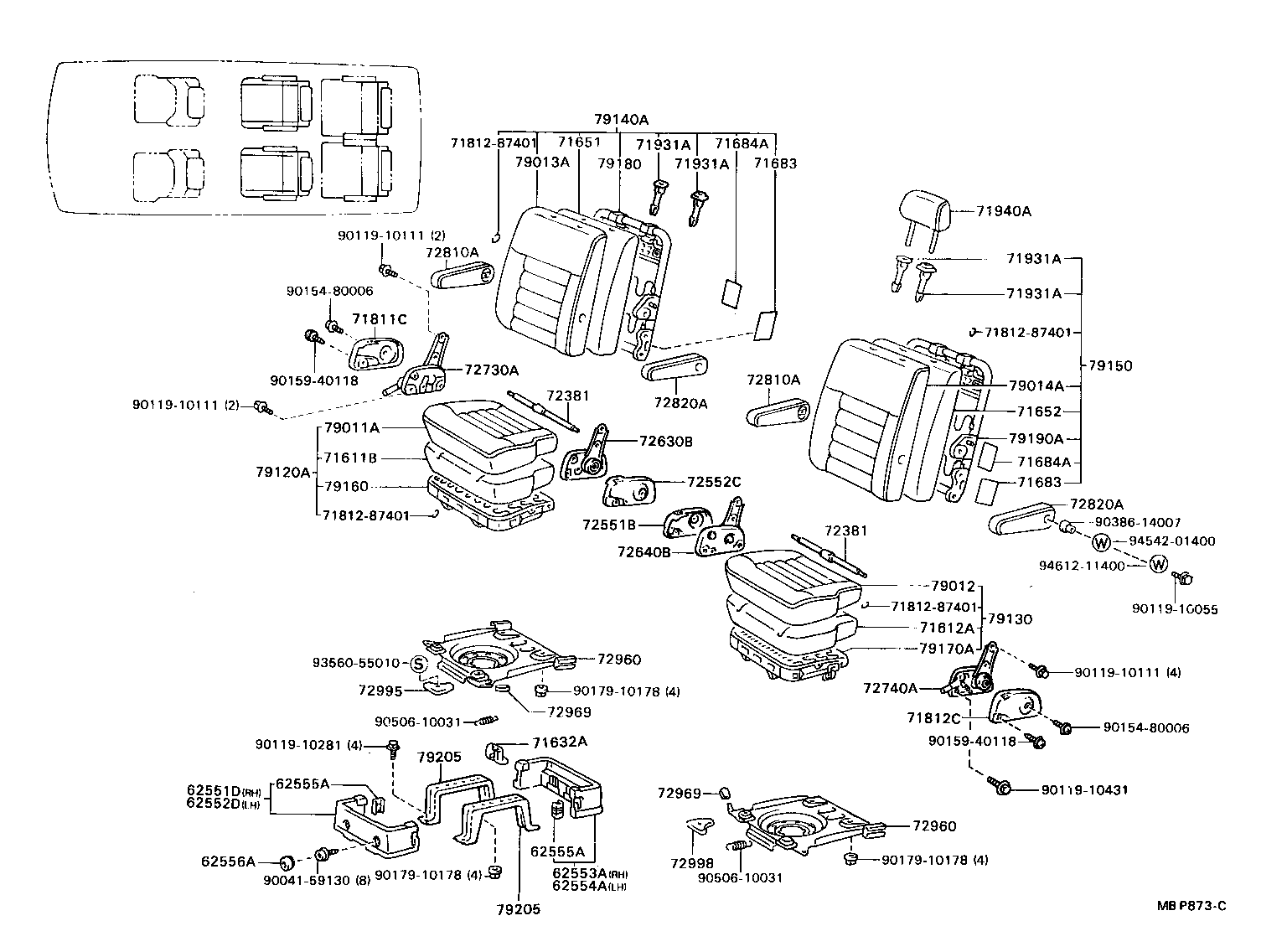 Exploded illustration MBP873C