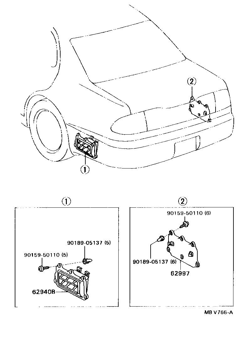 Exploded illustration MBV766A