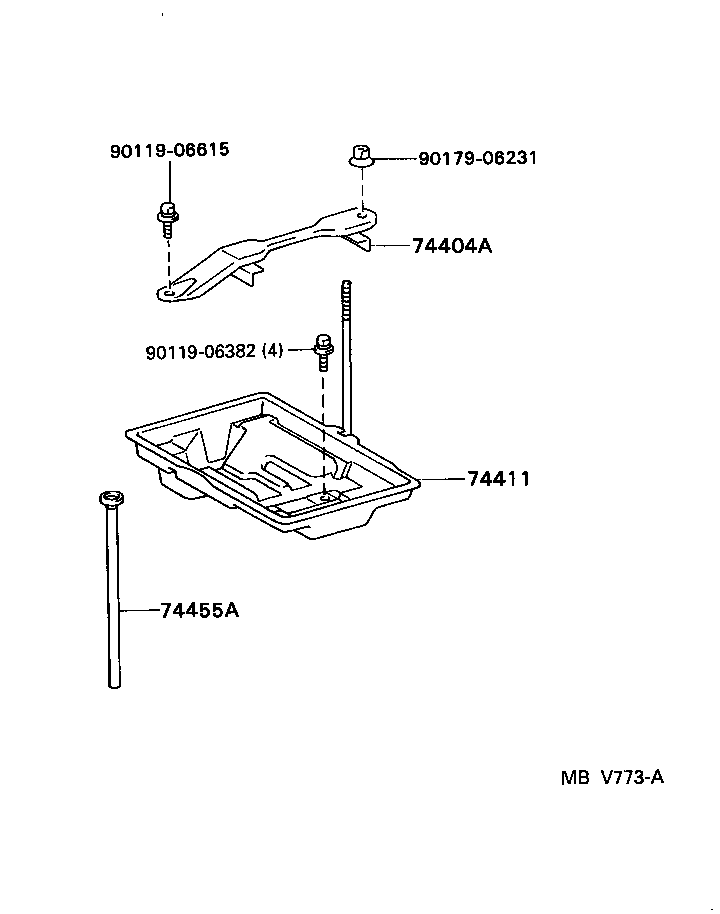 Exploded illustration MBV773A