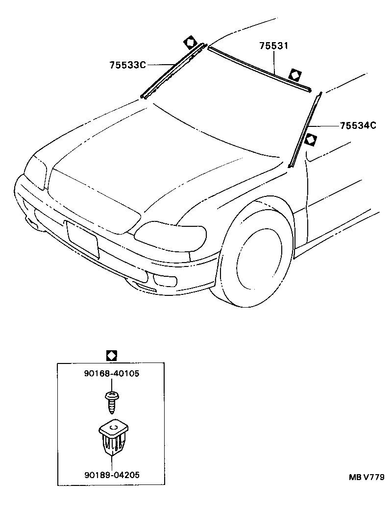 Exploded illustration MBV779