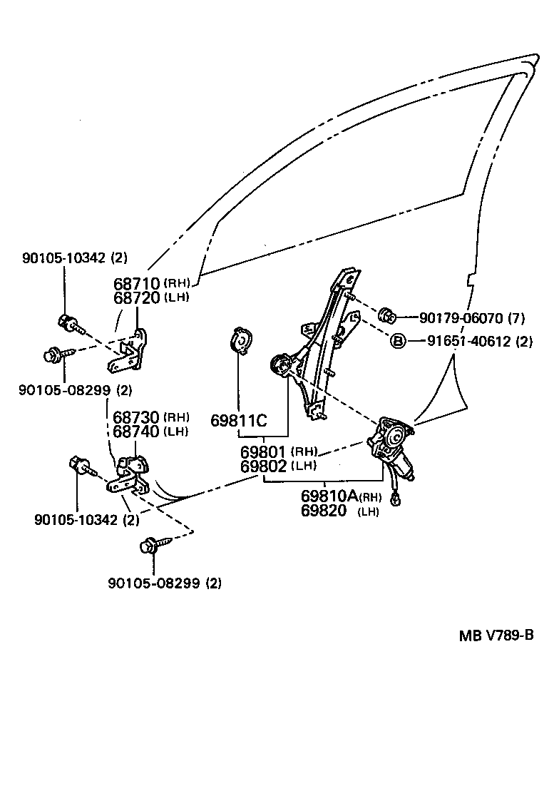 Exploded illustration MBV789B