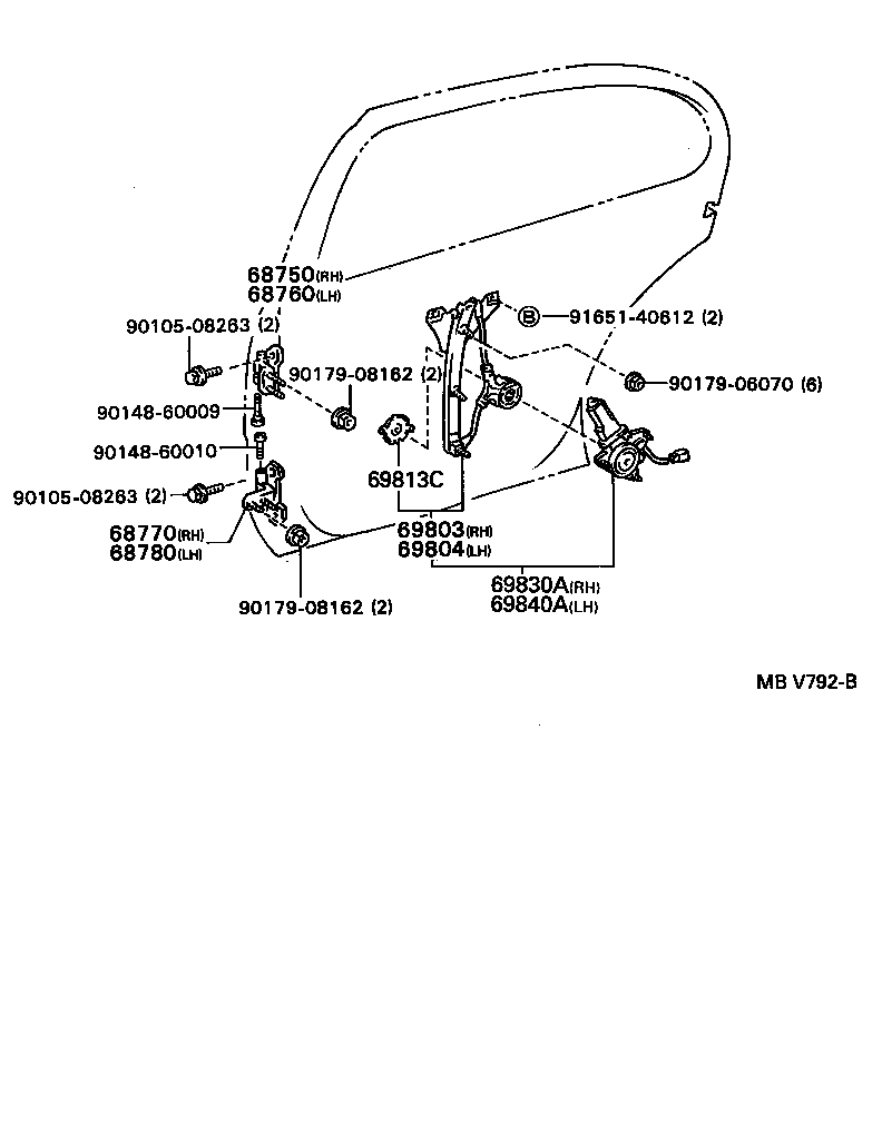 Exploded illustration MBV792B