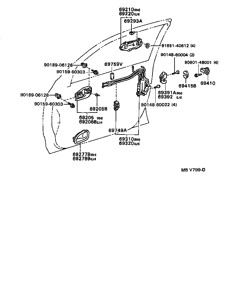 Exploded illustration MBV799D