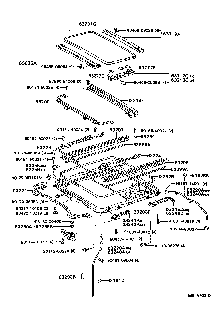 Exploded illustration MBV933D
