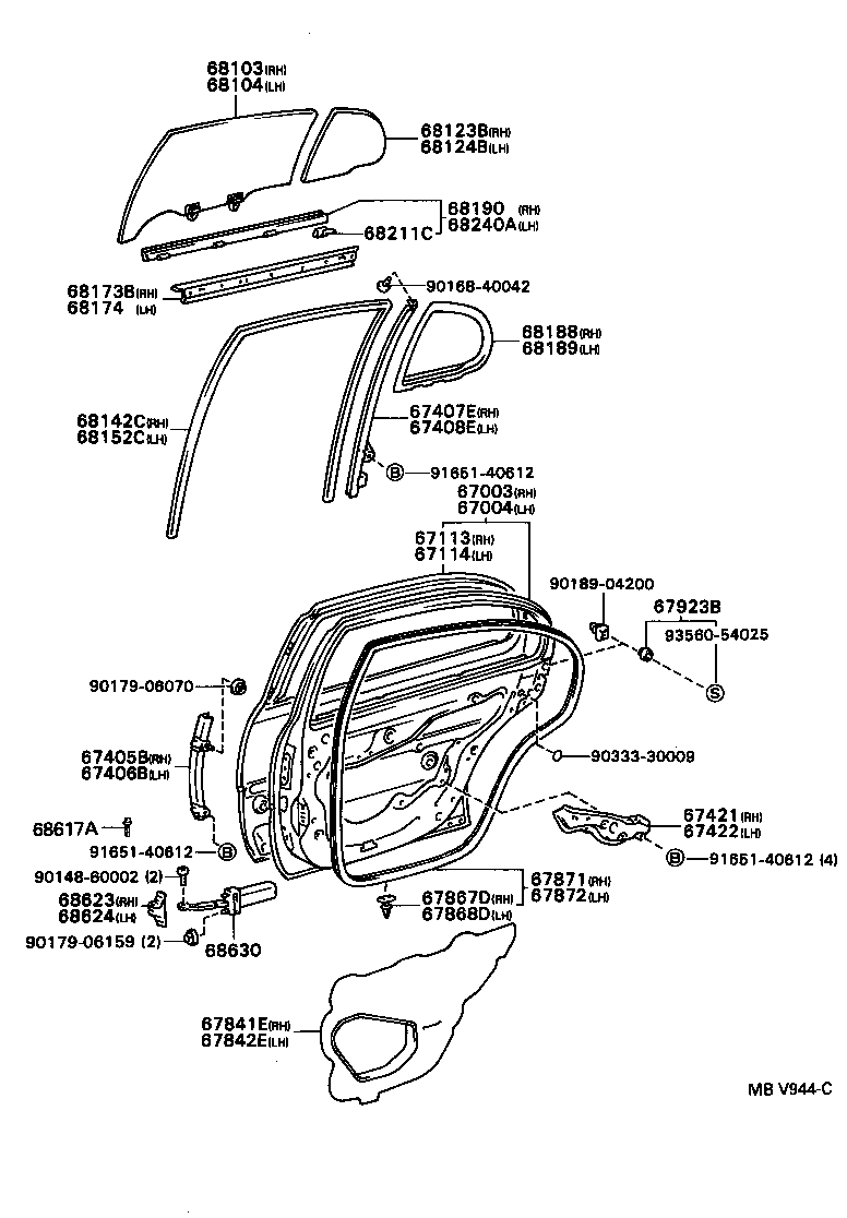 Exploded illustration MBV944C