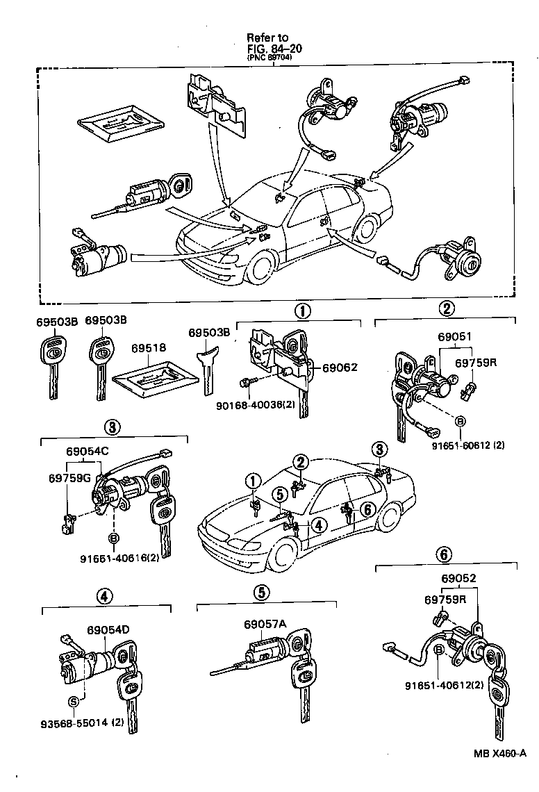 Exploded illustration MBX460A