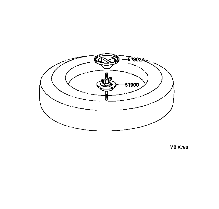 Exploded illustration MBX786