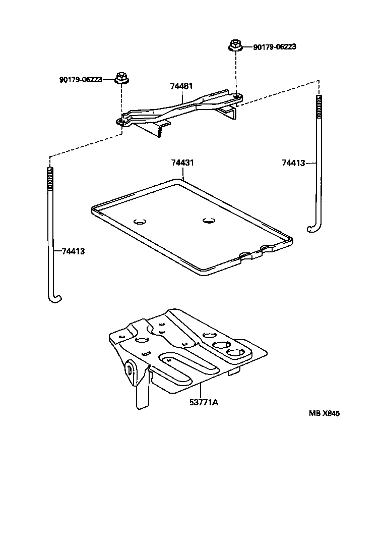 Exploded illustration MBX845