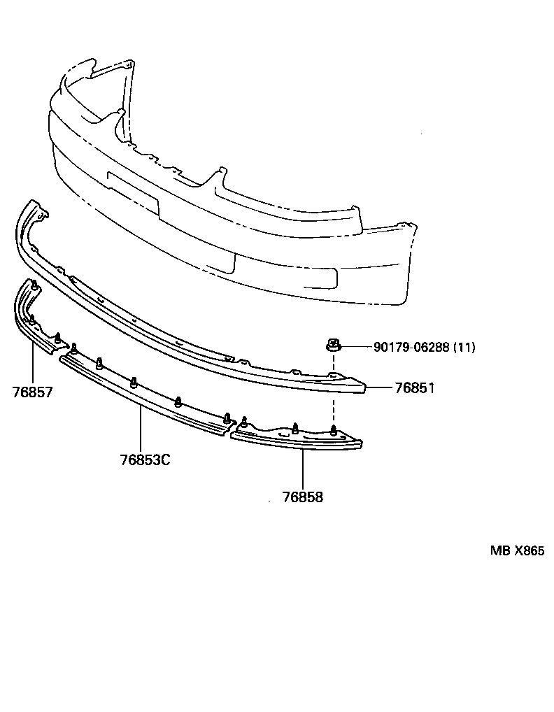 Exploded illustration MBX865