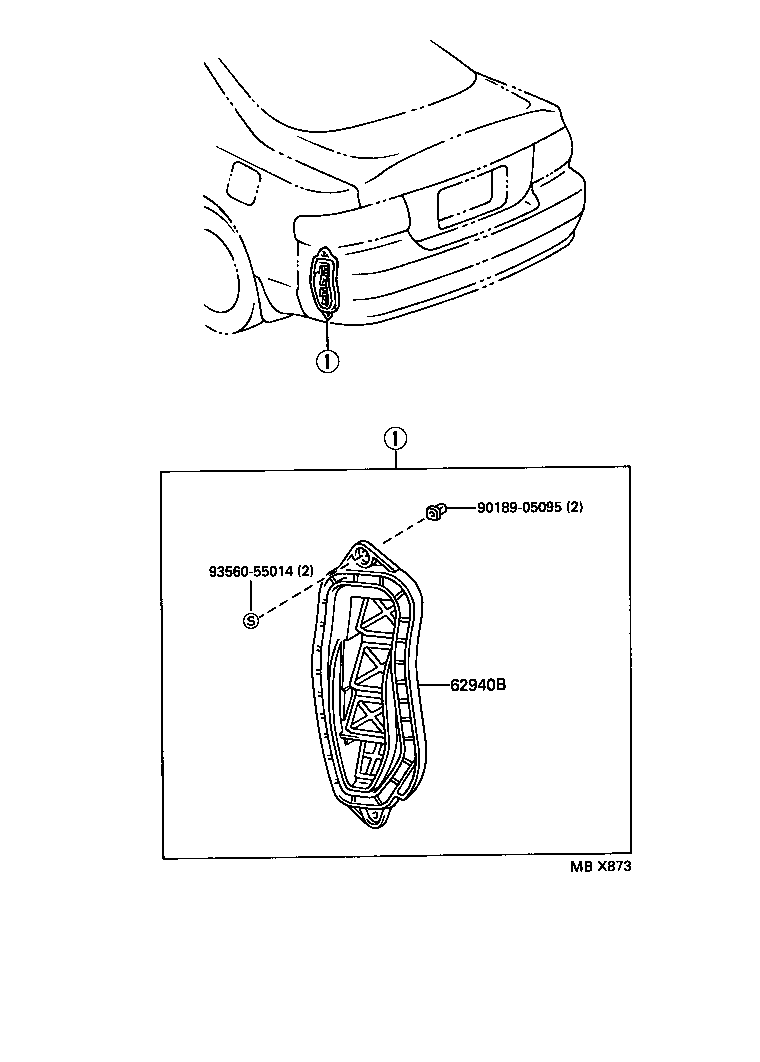 Exploded illustration MBX873