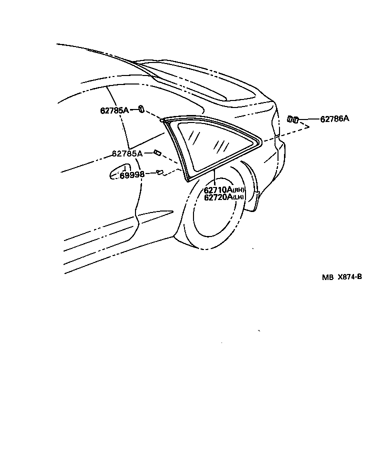 Exploded illustration MBX874B