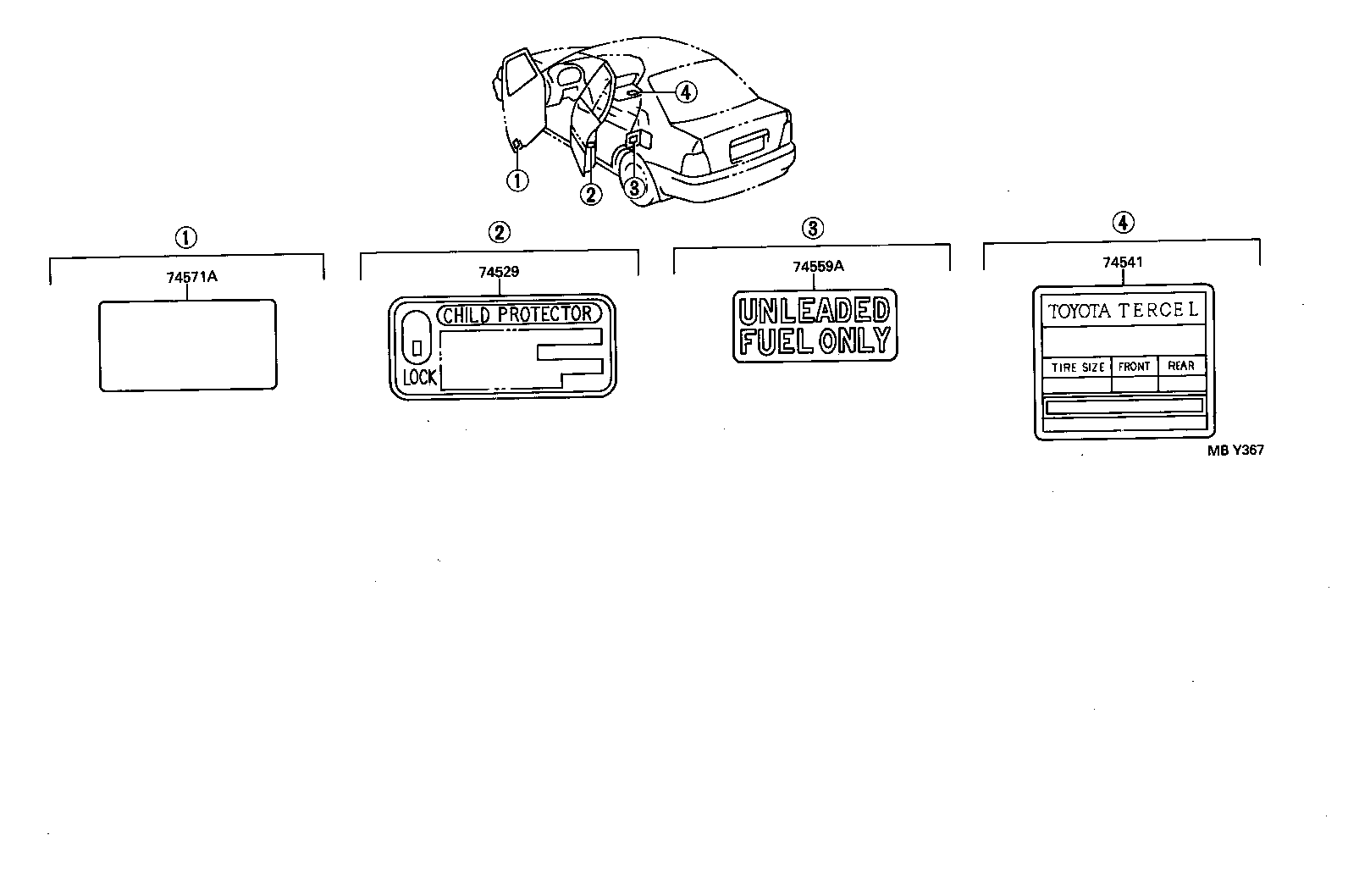 Exploded illustration MBY367