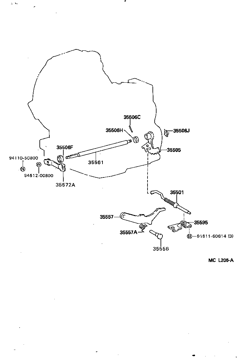 Exploded illustration MCL206A