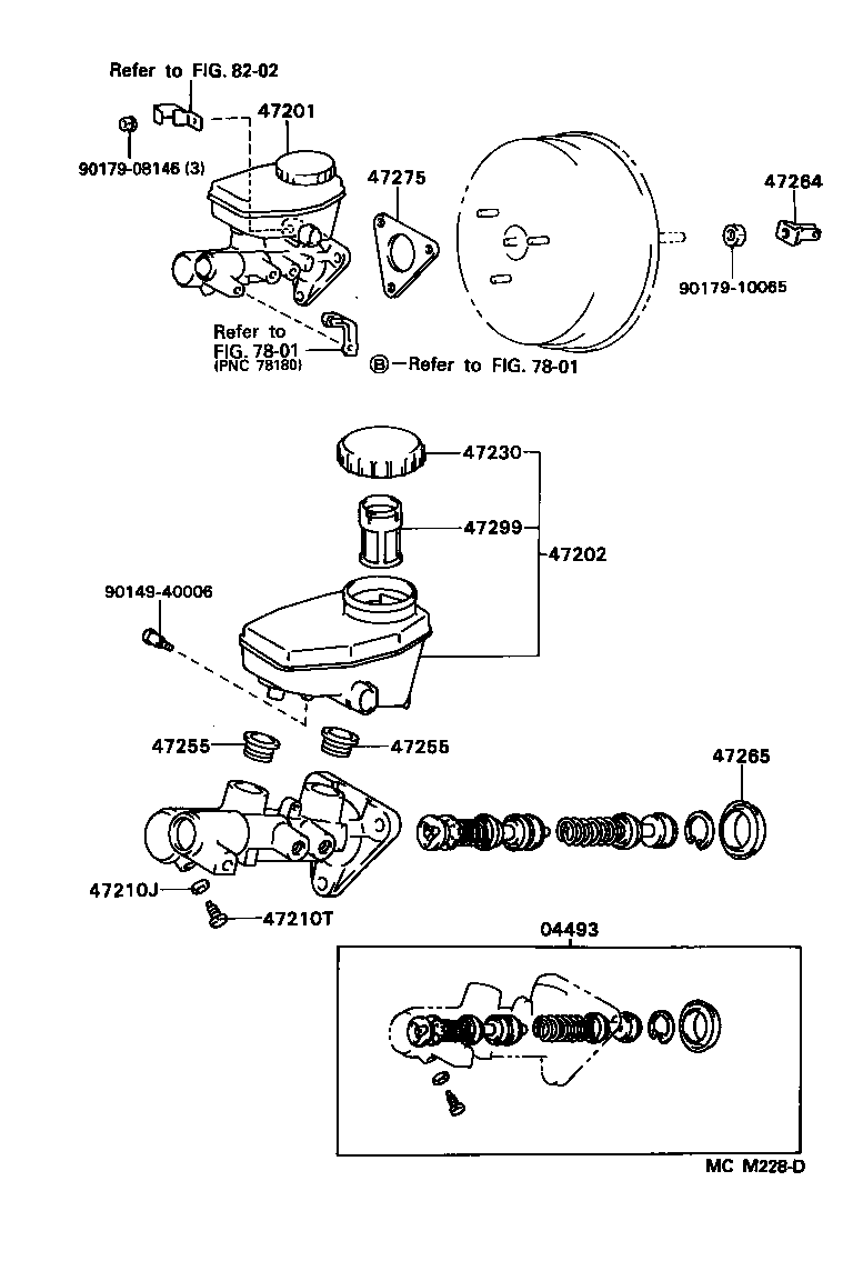 Exploded illustration MCM228D