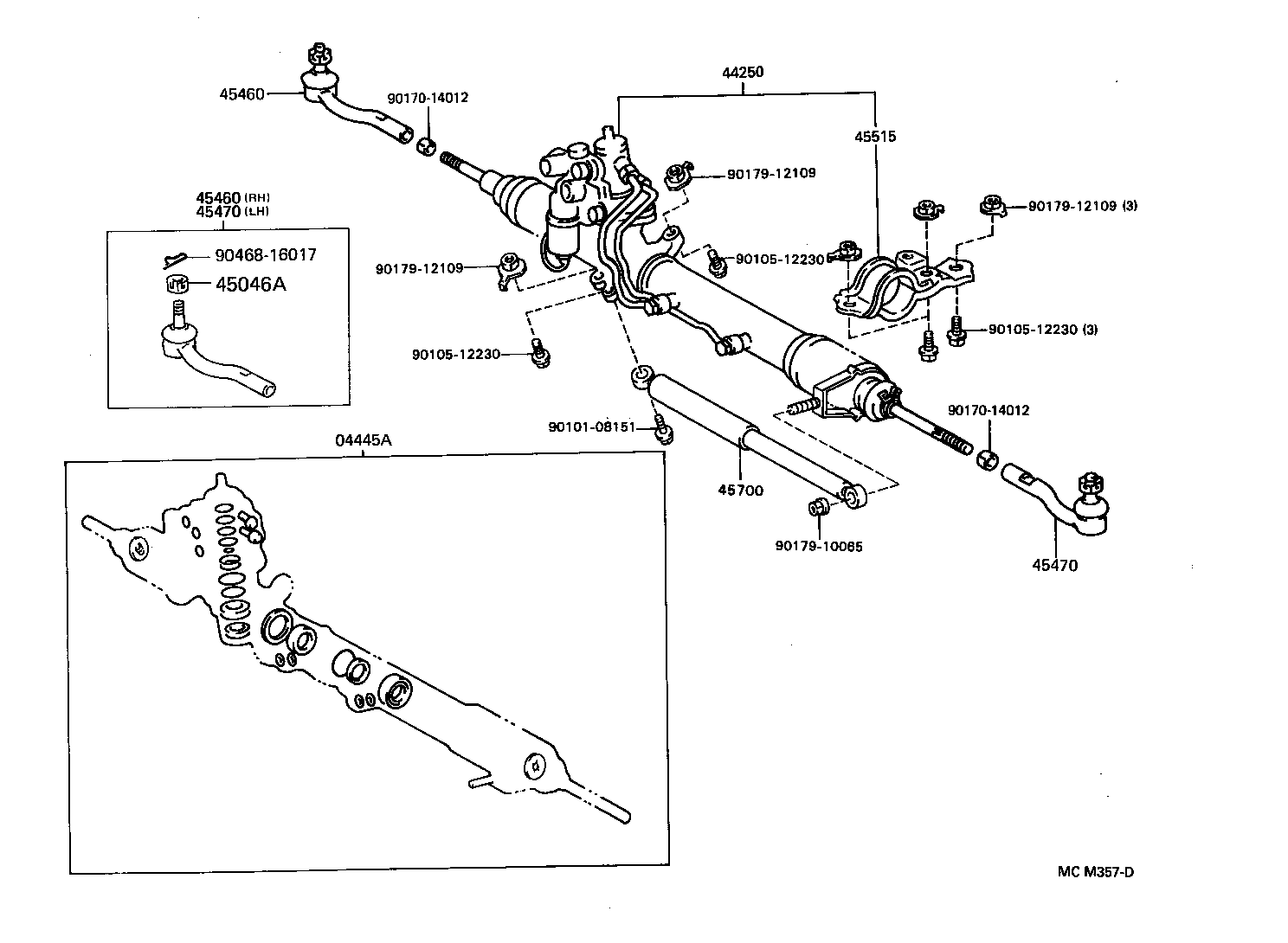 Exploded illustration MCM357D