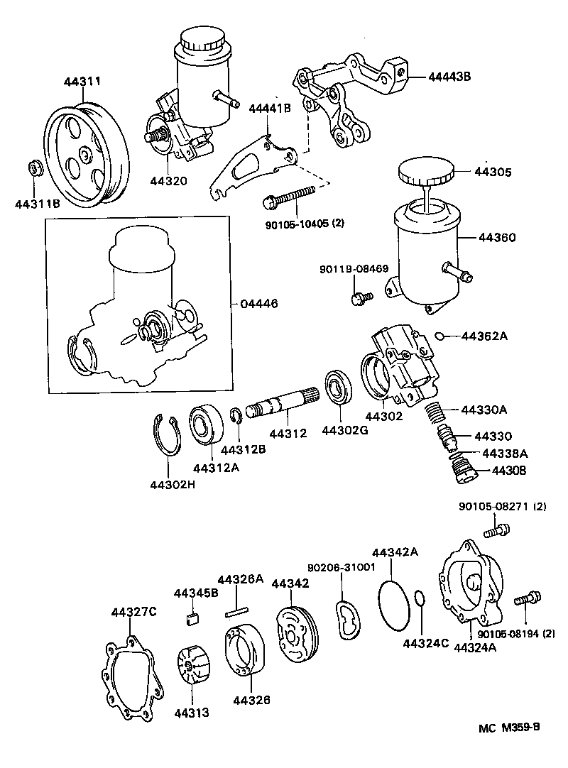 Exploded illustration MCM359B