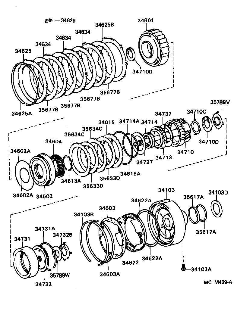 Exploded illustration MCM429A