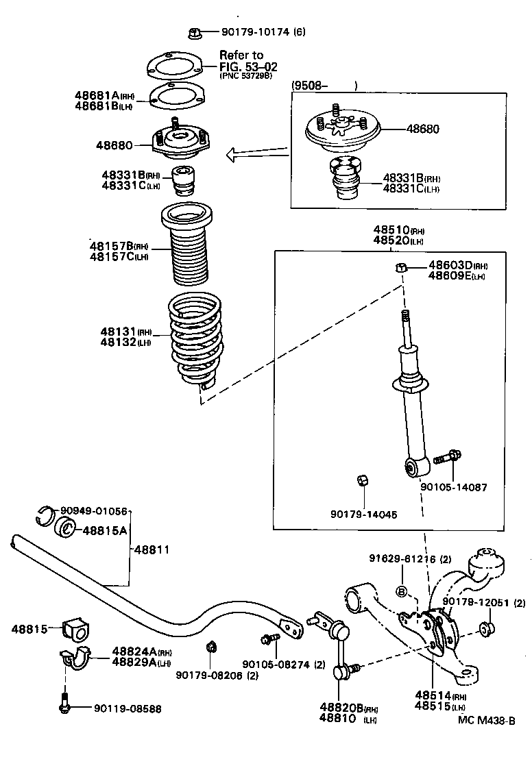 Exploded illustration MCM438B