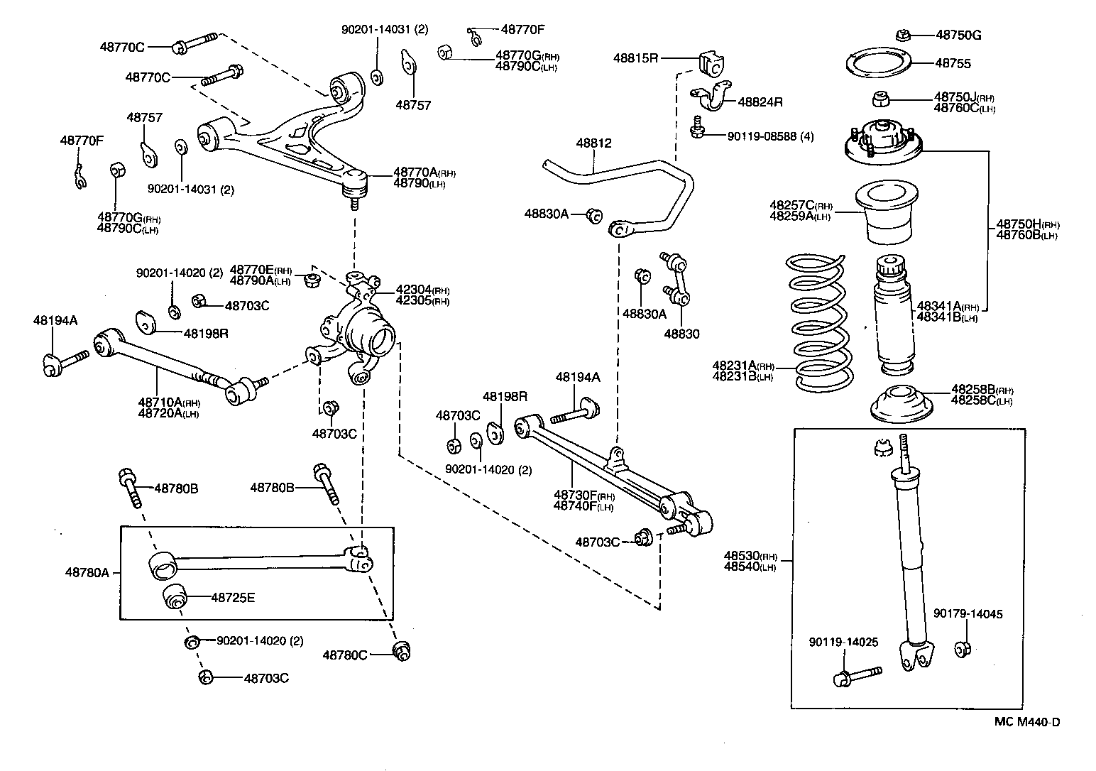 Exploded illustration MCM440D