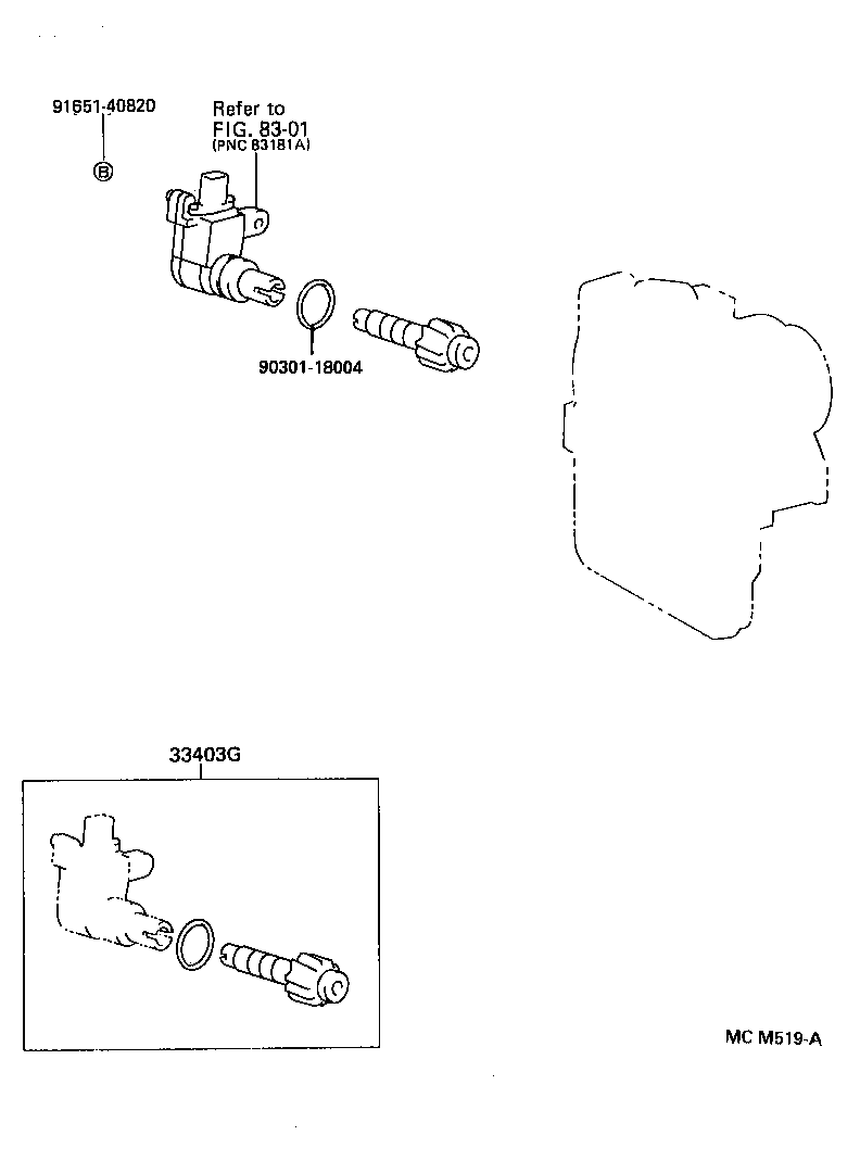 Exploded illustration MCM519A