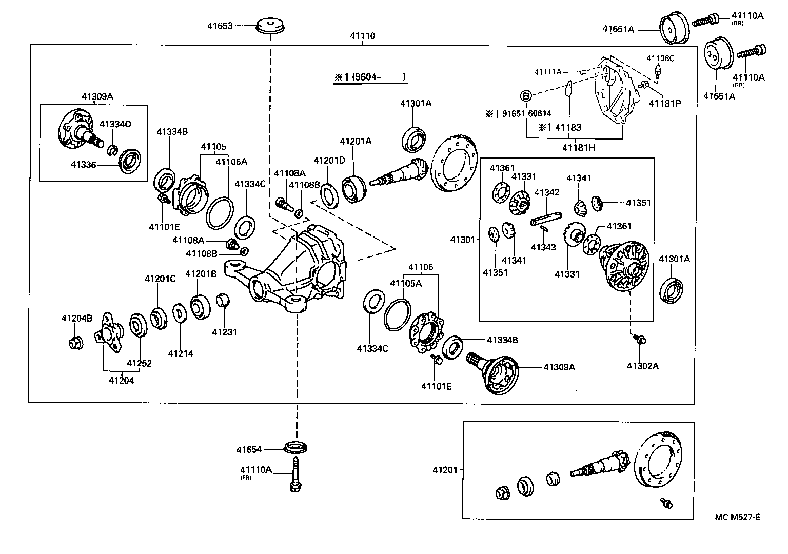 Exploded illustration MCM527E