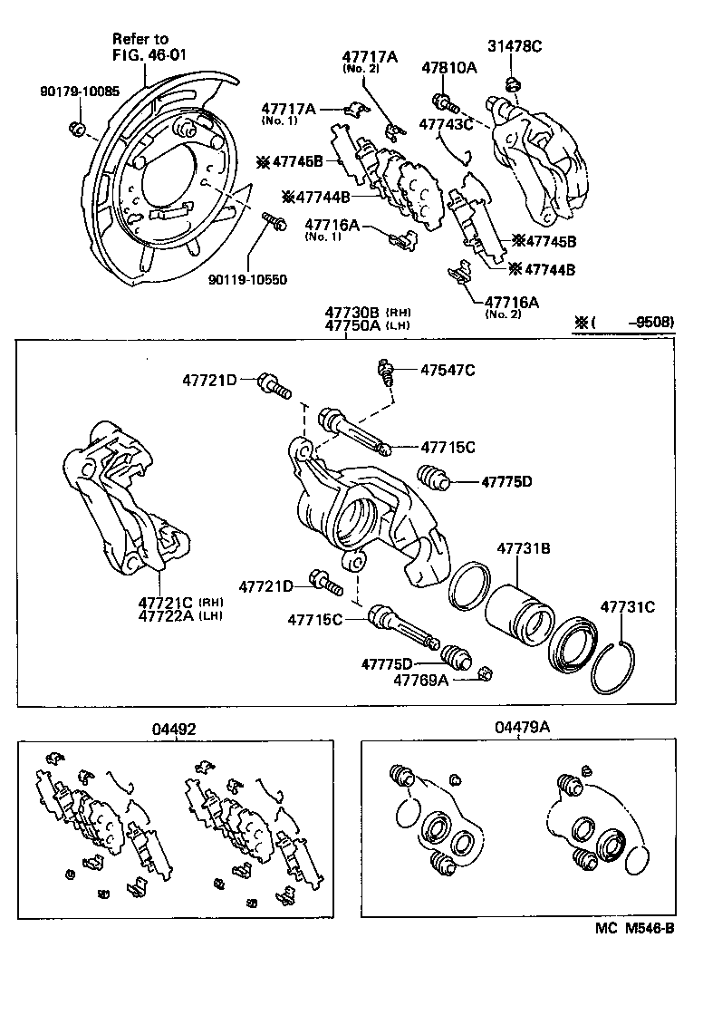 Exploded illustration MCM546B