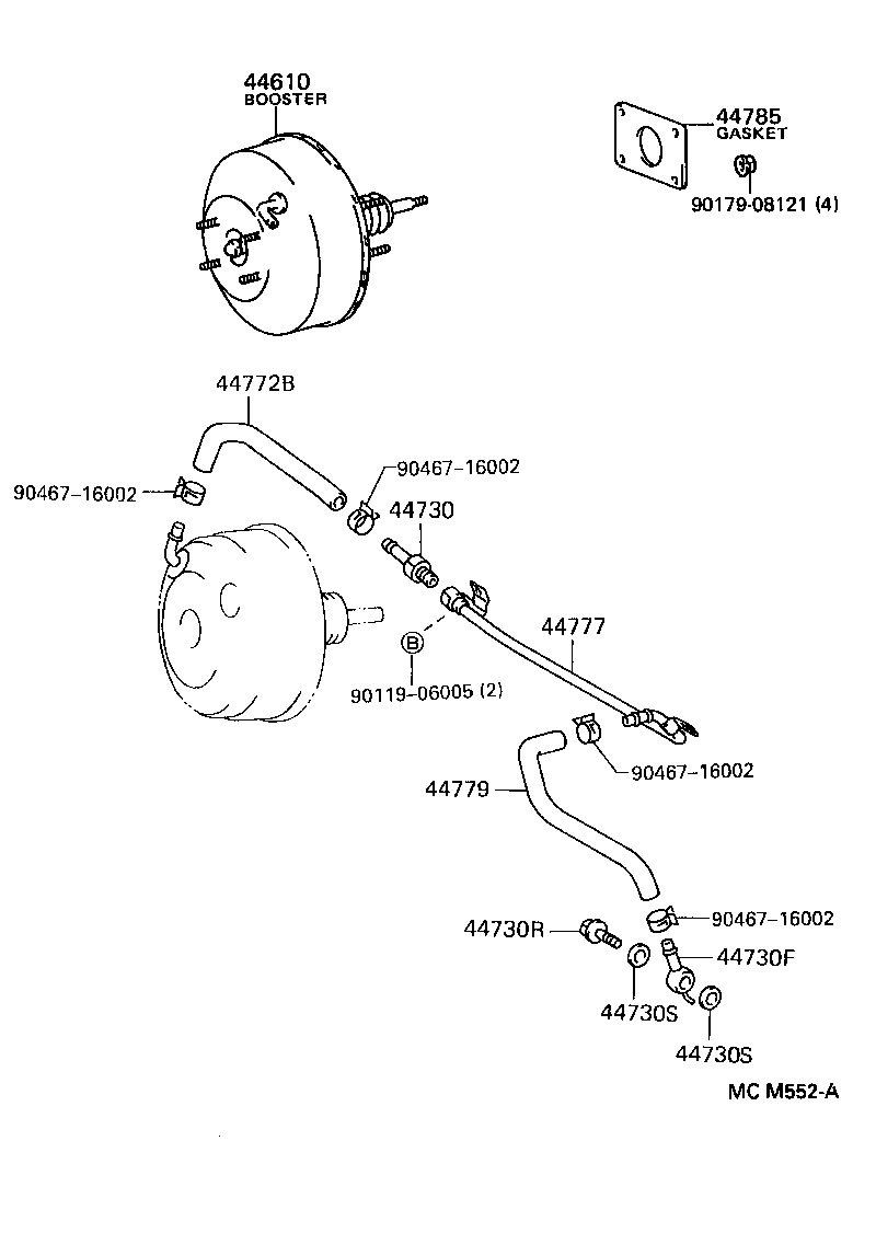 Exploded illustration MCM552A