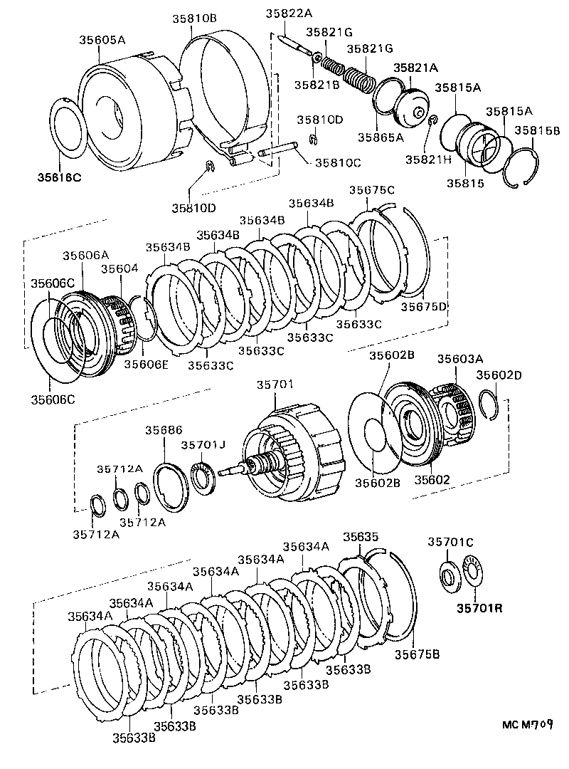Exploded illustration MCM709