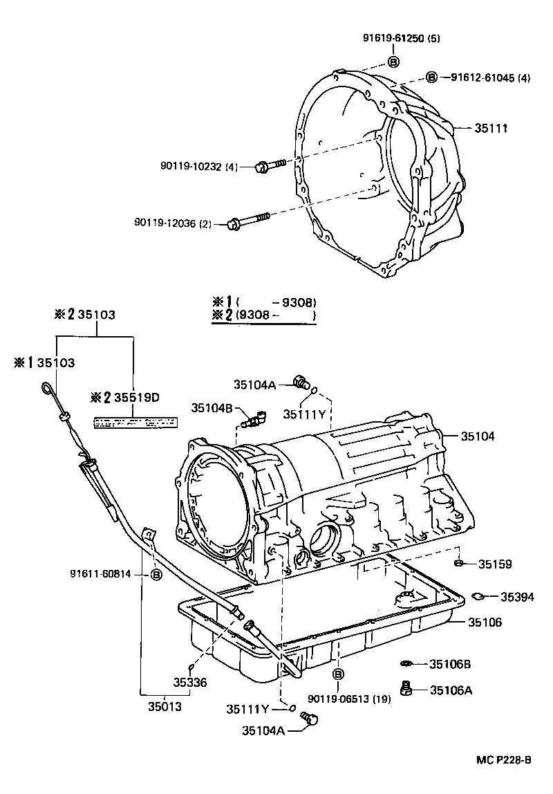 Exploded illustration MCP228B