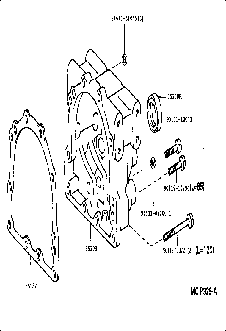 Exploded illustration MCP329A