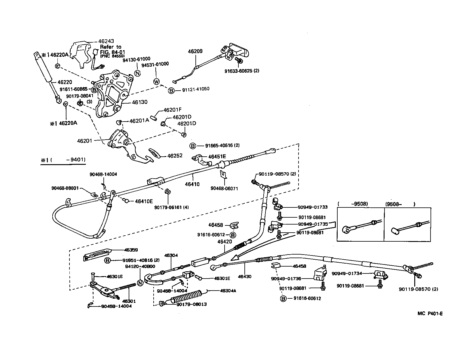 Exploded illustration MCP401E