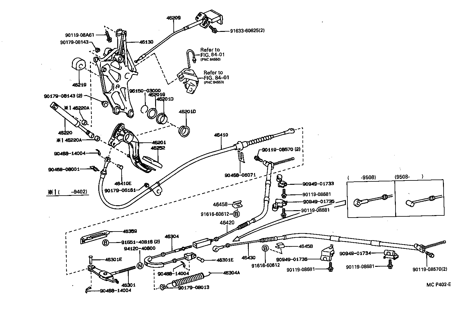 Exploded illustration MCP402E