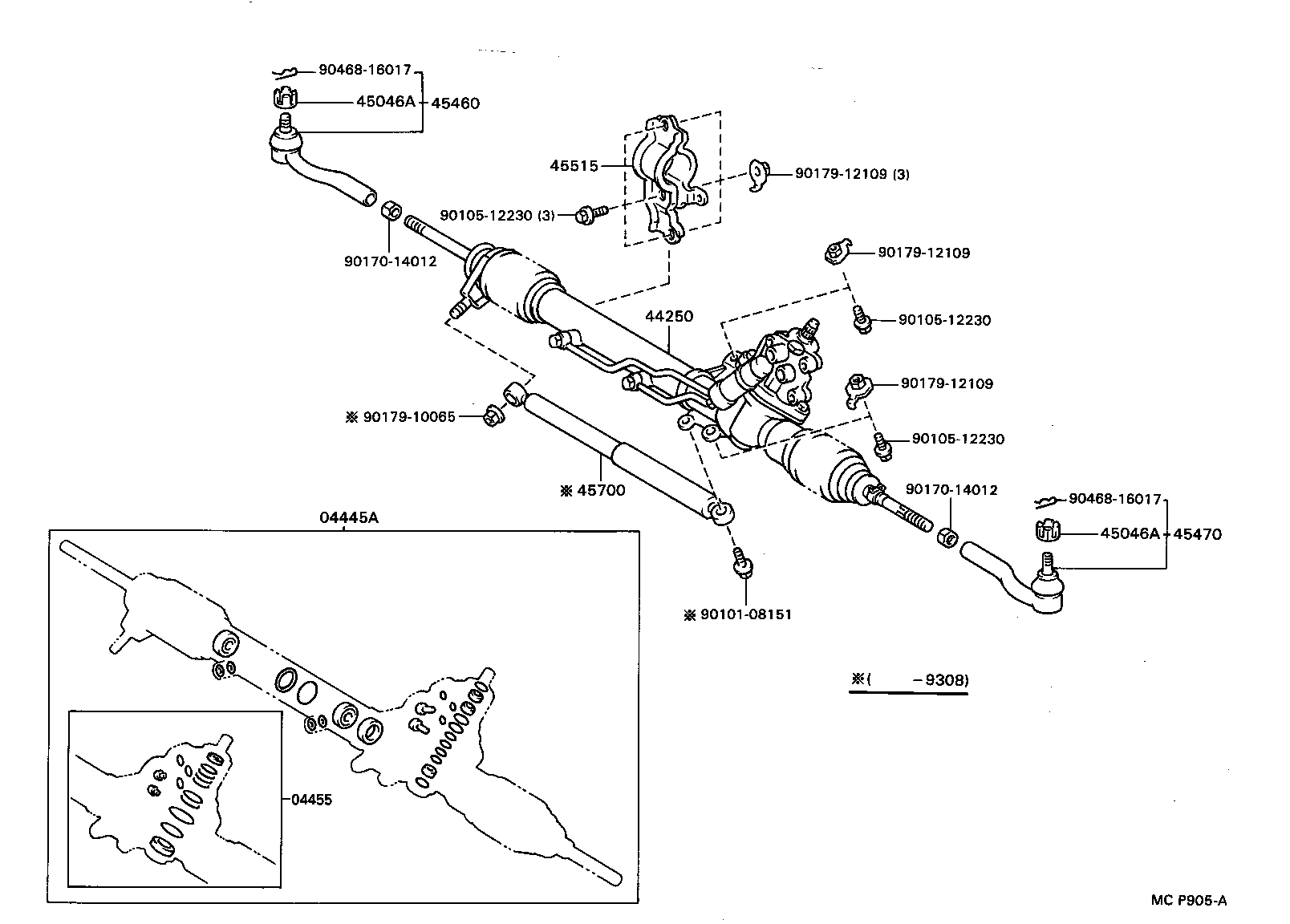 Exploded illustration MCP905A
