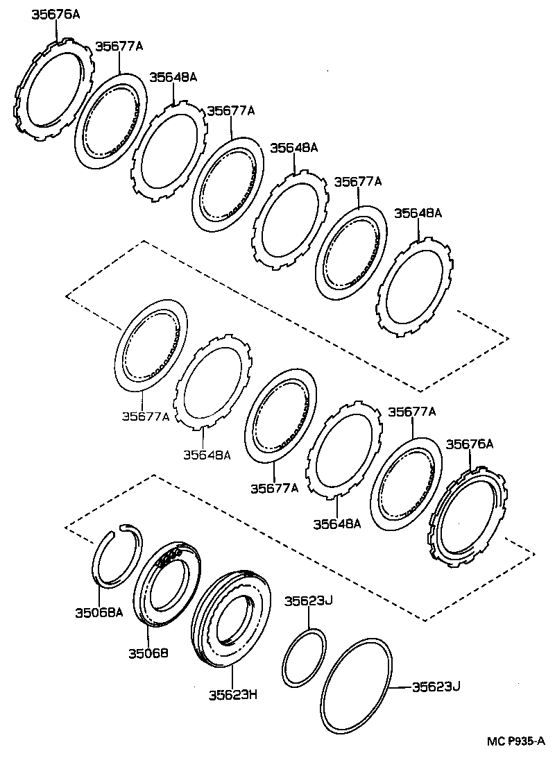 Exploded illustration MCP935A