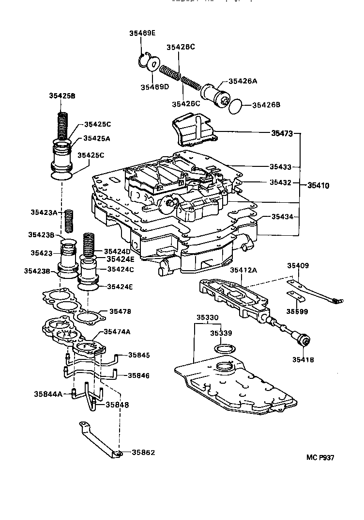 Exploded illustration MCP937