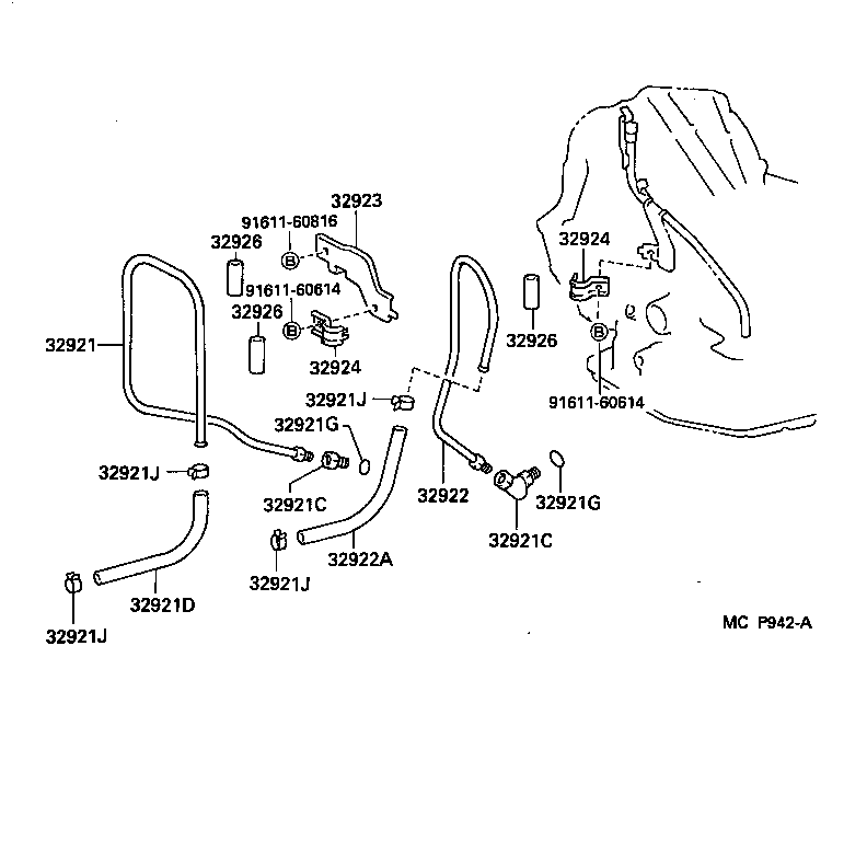 Exploded illustration MCP942A