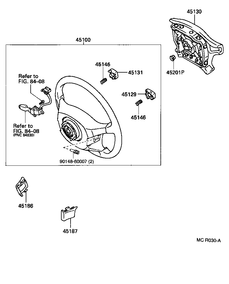 Exploded illustration MCR030A
