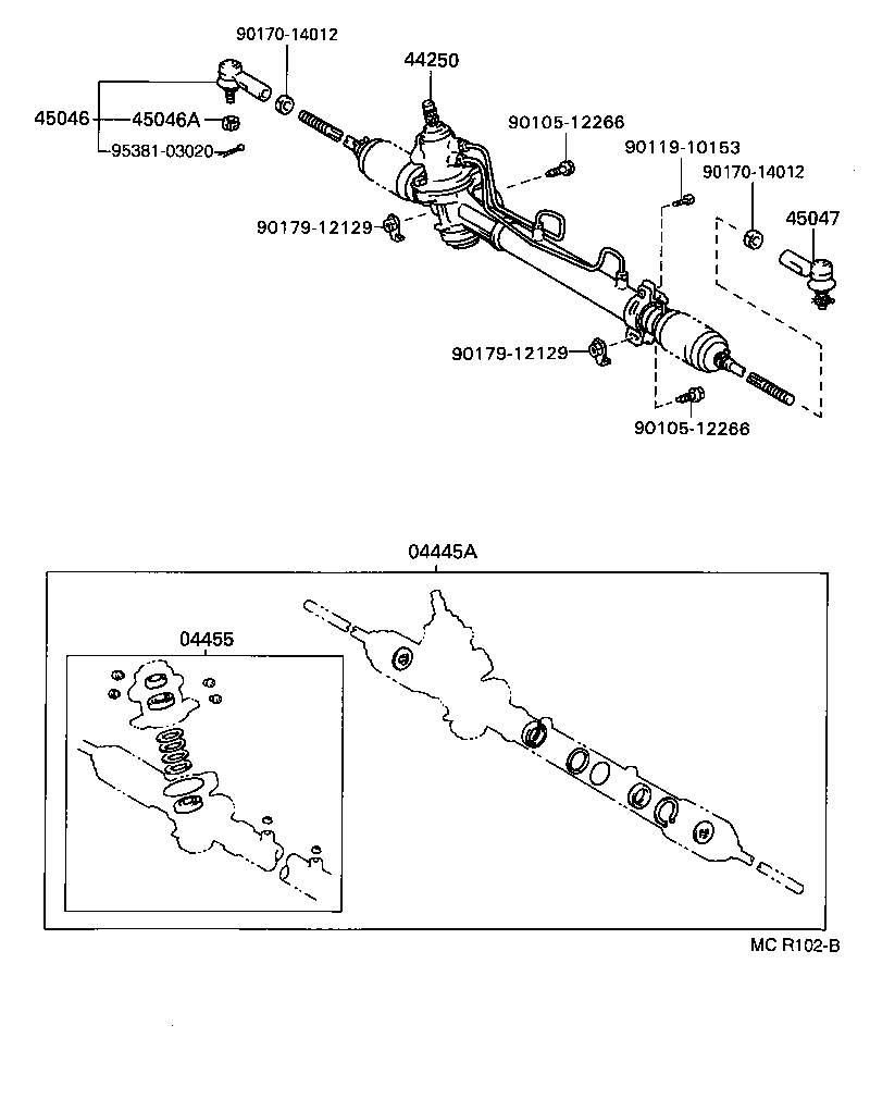 Exploded illustration MCR102B