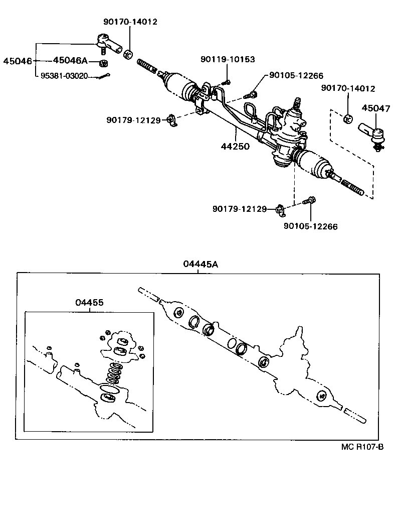 Exploded illustration MCR107B