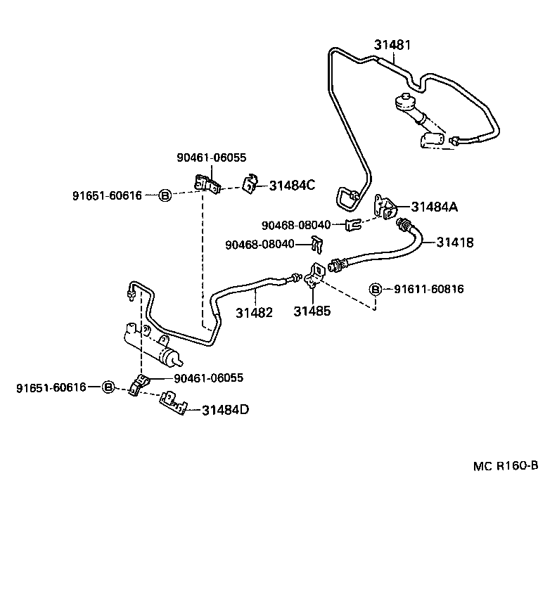 Exploded illustration MCR160B
