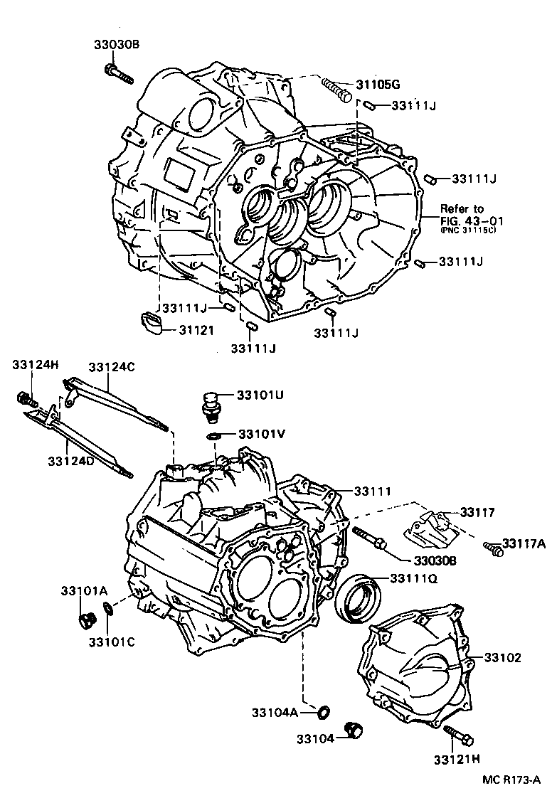 Exploded illustration MCR173A