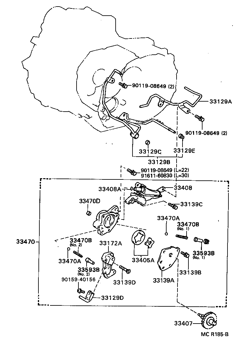 Exploded illustration MCR185B