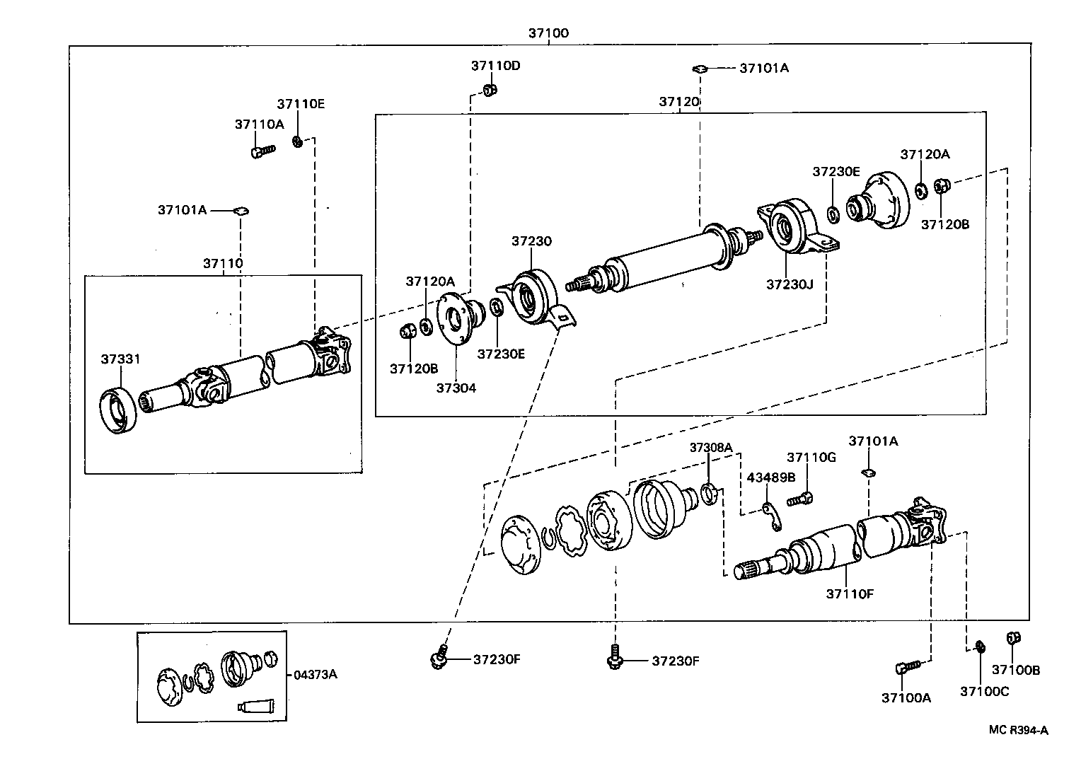 Exploded illustration MCR394A